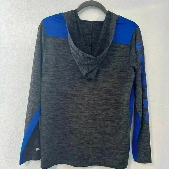 260. Boys Youth Heathered Black Florida Gators Quick Kick Quarter-Zip Hoodie - Picture 5 of 5